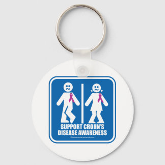 Crohn's Disease Restroom Sign Key Ring