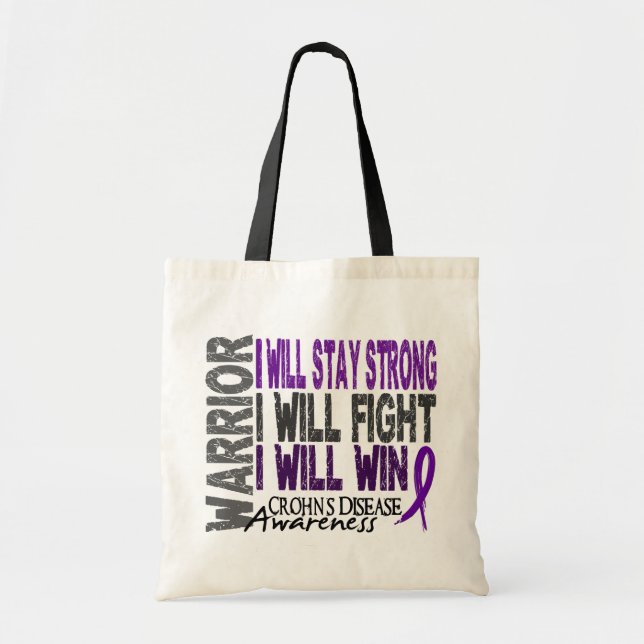 Crohn's Disease Warrior Tote Bag (Front)