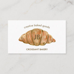 Croissant Baked Goods boulangerie Business Card