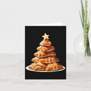 Croissant Christmas Tree  Card