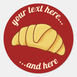 Croissant Classic Round Sticker