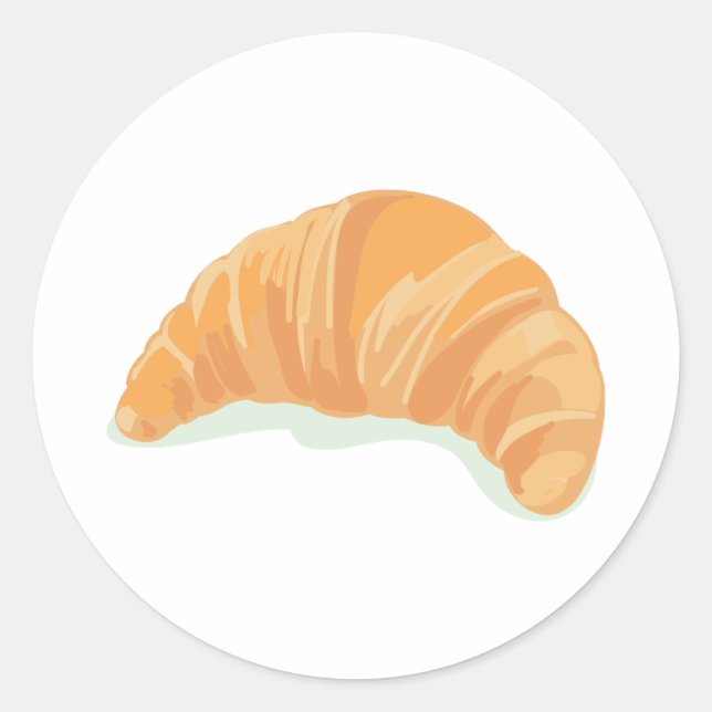 Croissant Classic Round Sticker (Front)