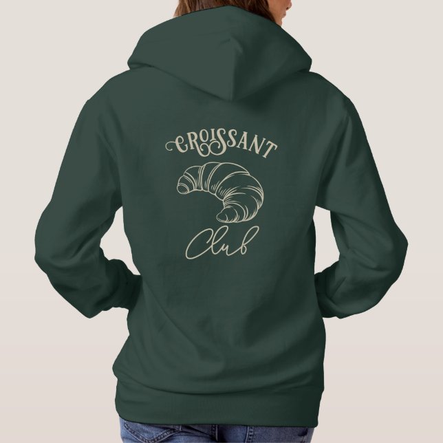 Croissant Club French Breakfast Hoodie (Back)