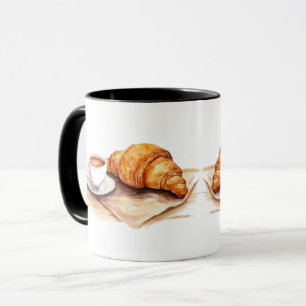 Croissant coffee cup