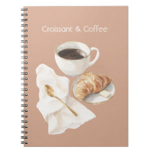 Croissant & Coffee Notebook