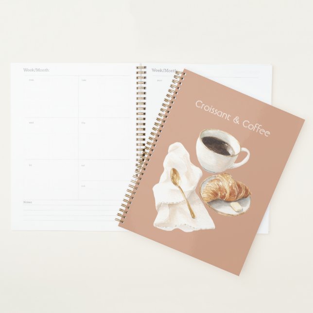 Croissant & Coffee Planner (Display)