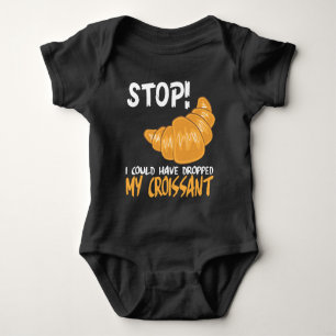 Croissant Funny Food Pun Baby Bodysuit