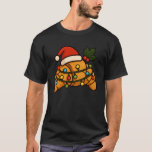 Croissant Merry Xmas Santa Hat Christmas Boys Girl T-Shirt<br><div class="desc">Croissant Merry Xmas Santa Hat Christmas Boys Girls Kids</div>