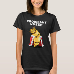 Croissant Queen Womens Croissant Lover Shirt Cute