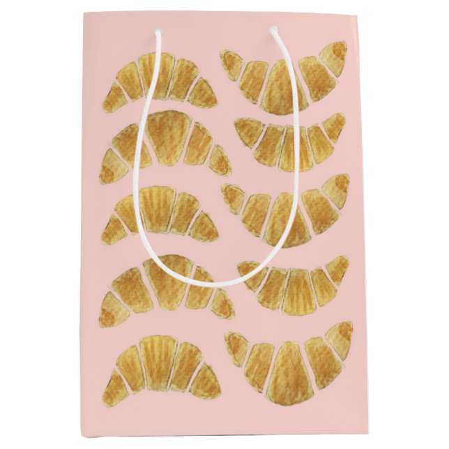 Croissant Rose Gift Bag (Front)