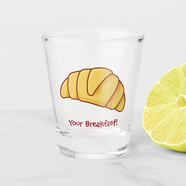 Croissant Shot Glass (Front)