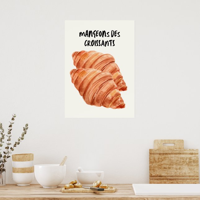 Croissants Poster (Kitchen)