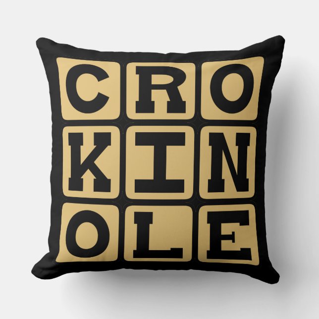 Crokinole, Board Game Cushion (Front)