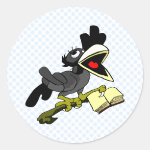 Crolinda Crow Classic Round Sticker