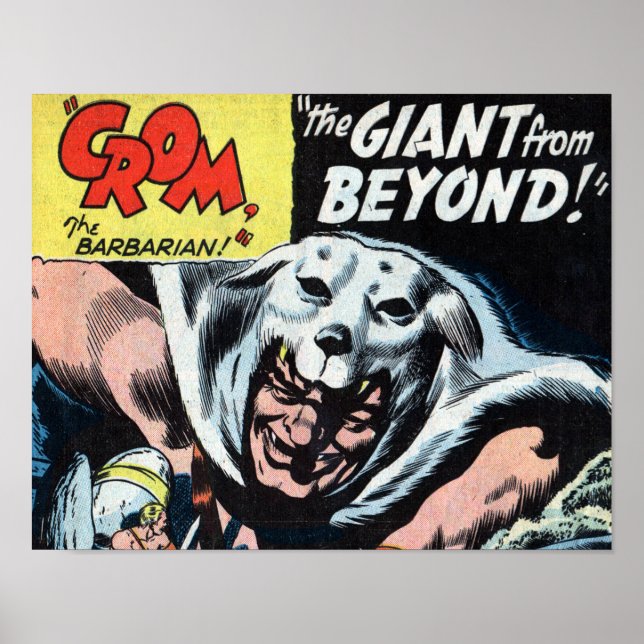 Crom and the Gian from Beyond Art Print #1 (Front)