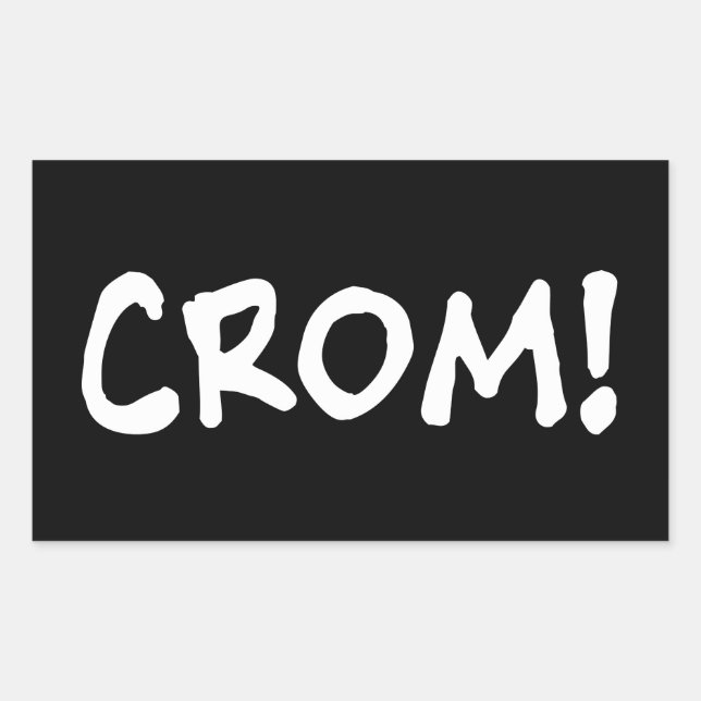 Crom - God Of Conan Rectangular Sticker (Front)