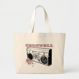 Cromwell Boombox logo Large Tote Bag