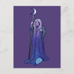 Crone Moon Goddess Pagan Art Wiccan Postcard