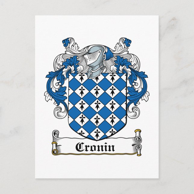 Cronin Family Crest Postcard (Front)