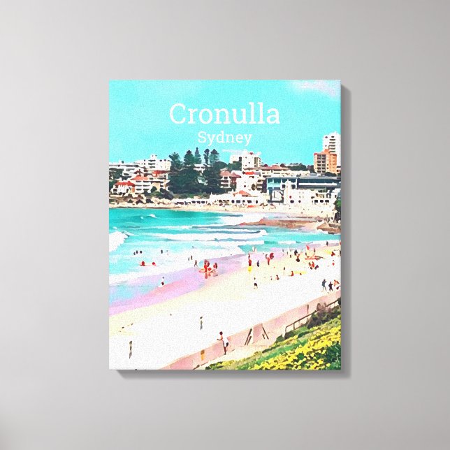 Cronulla beach suburb of Sydney travel print (Front)