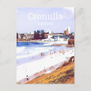 Cronulla Sydney beach suburb travel Postcard