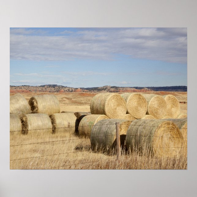 Crook County, Hay Bales Poster (Front)