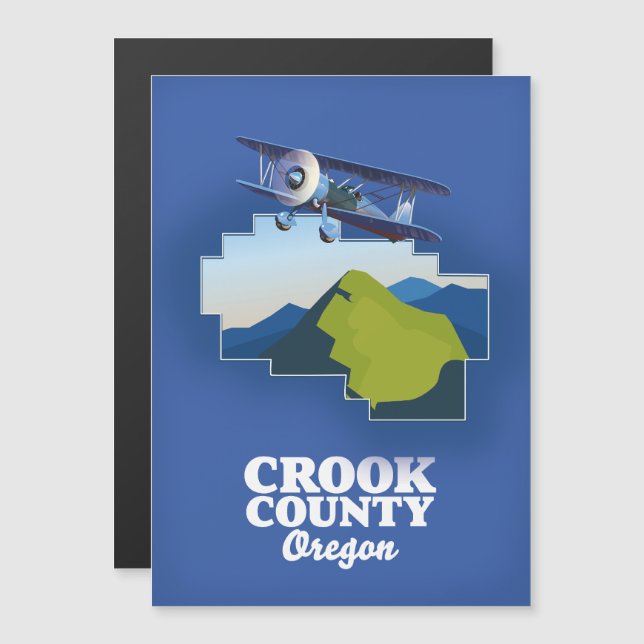Crook County Oregon map (Front/Back)