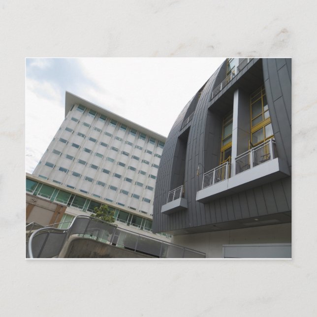 Crooked Buildings Postcard (Front)