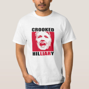 CROOKED HILLIARY - - Anti-Hillary - T-Shirt