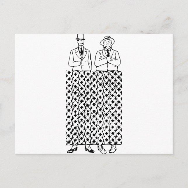 Crooked Leg Optical Illusion Postcard (Front)