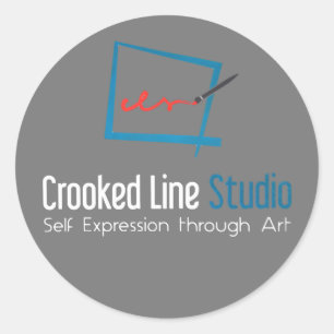 Crooked Line Studio stickers