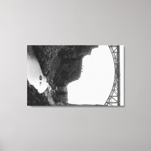 Crooked River Bridge in Central Oregon Photograp Canvas Print