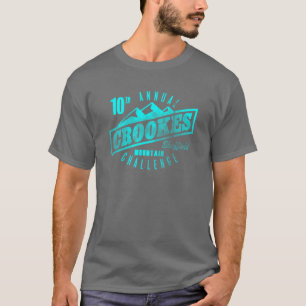Crookes Mountain Challenge Tee in Dark Grey