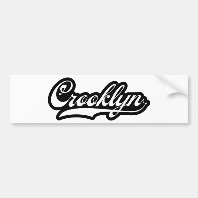 Crooklyn, NYC Bumper Sticker (Front)