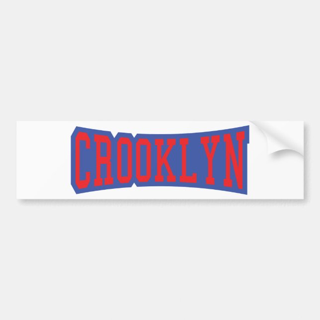 CROOKLYN, NYC BUMPER STICKER (Front)