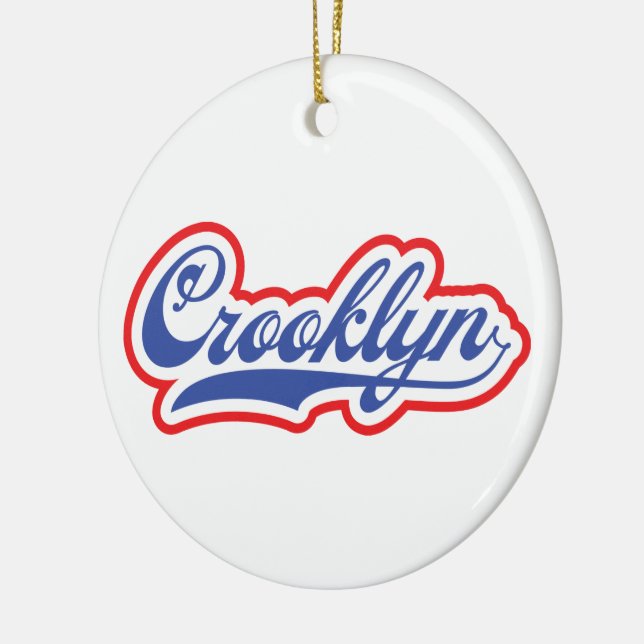 Crooklyn, NYC Ceramic Tree Decoration (Left)