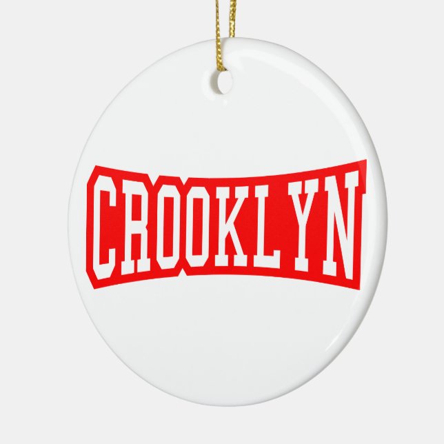 CROOKLYN, NYC CERAMIC TREE DECORATION (Left)