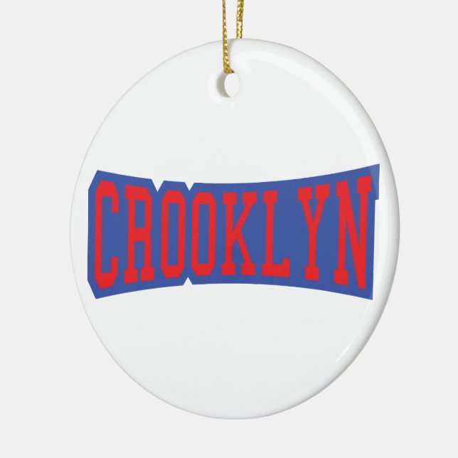 CROOKLYN, NYC CERAMIC TREE DECORATION (Left)