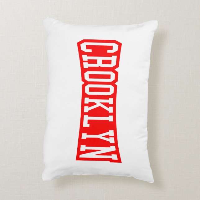 CROOKLYN, NYC DECORATIVE CUSHION (Back(Vertical))