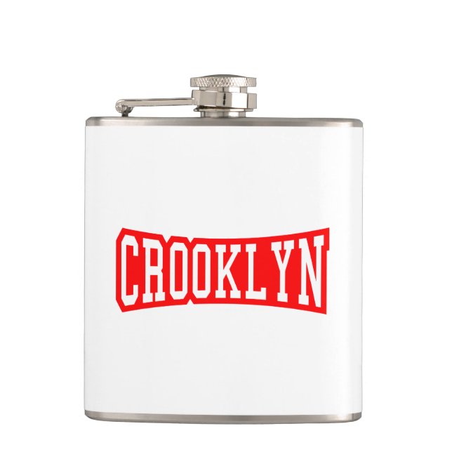 CROOKLYN, NYC HIP FLASK (Front)