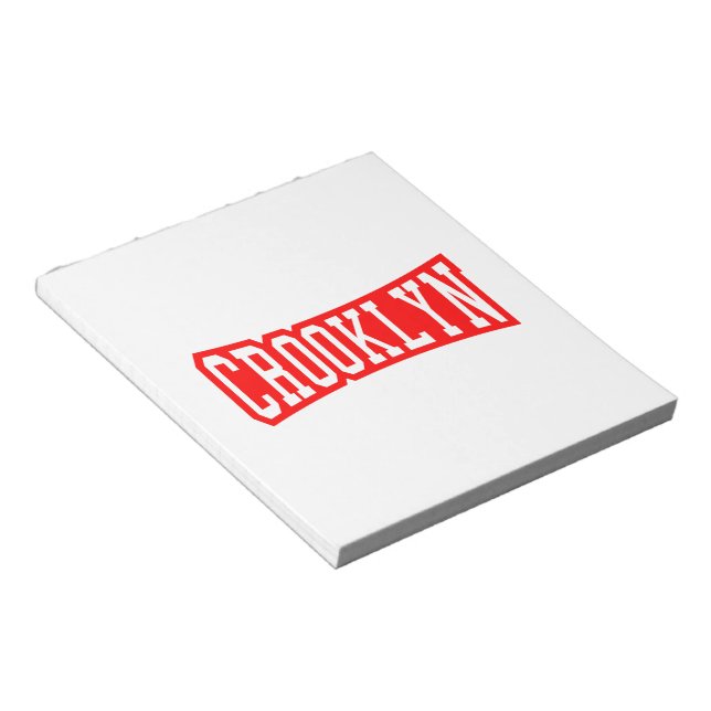 CROOKLYN, NYC NOTEPAD (Angled)