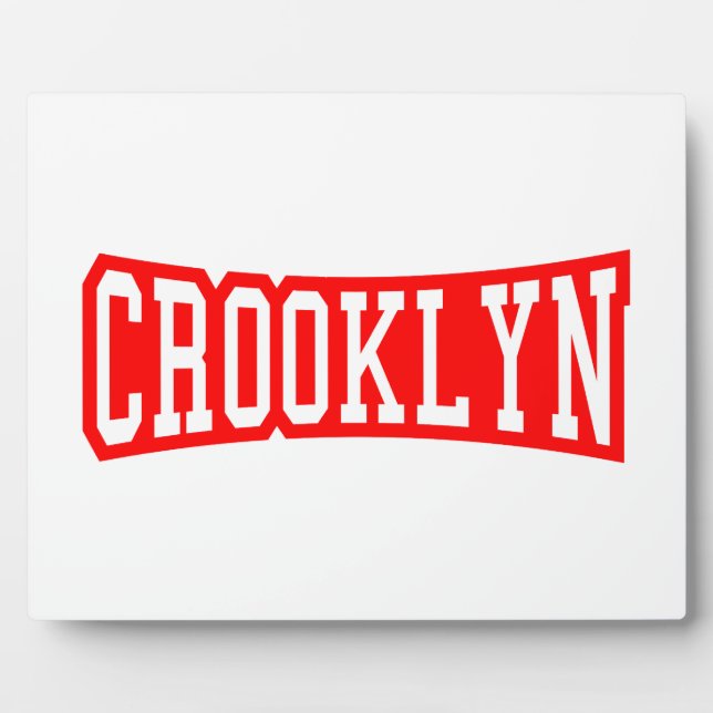 CROOKLYN, NYC PLAQUE (Front)