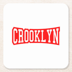 CROOKLYN, NYC SQUARE PAPER COASTER