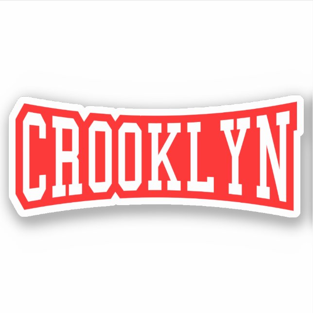 CROOKLYN, NYC STICKER (Front)