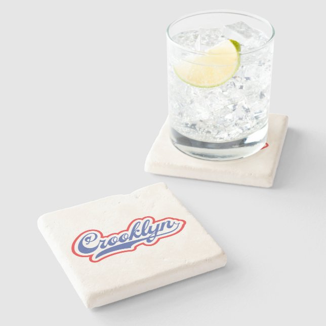 Crooklyn, NYC Stone Coaster (Side)