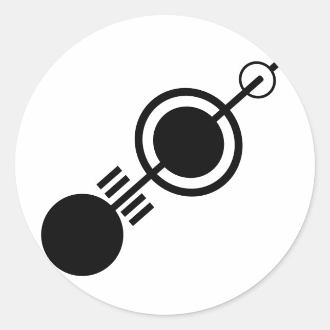 Crop circle 4 classic round sticker (Front)