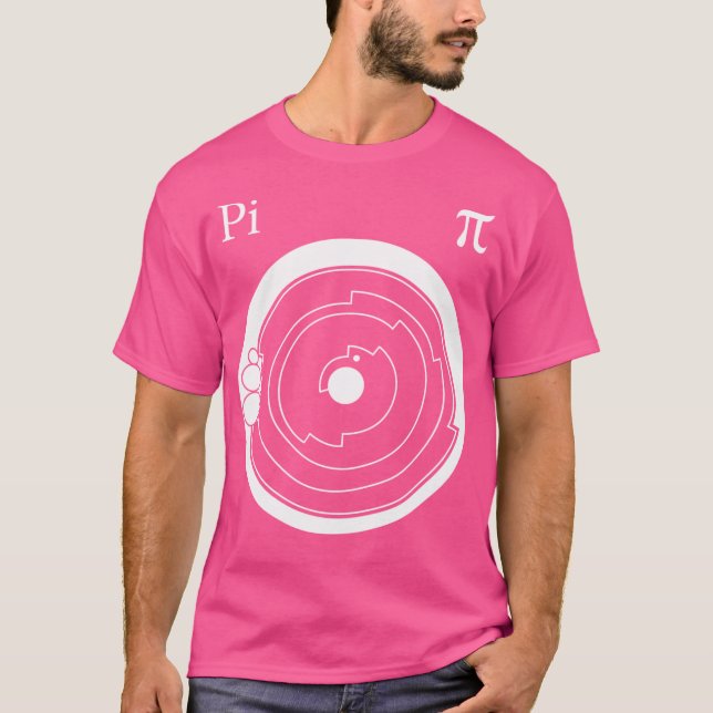 Crop Circle Art White - Pi T-Shirt (Front)