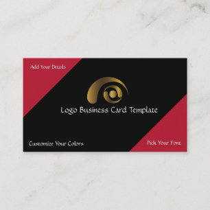 Crop Circle Designs - Simple Gold Logo Business Card
