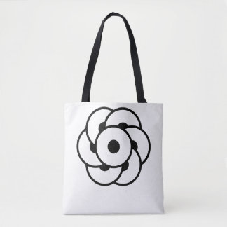 Crop Circle Flower – Geometric Cosmic Art Tote Bag