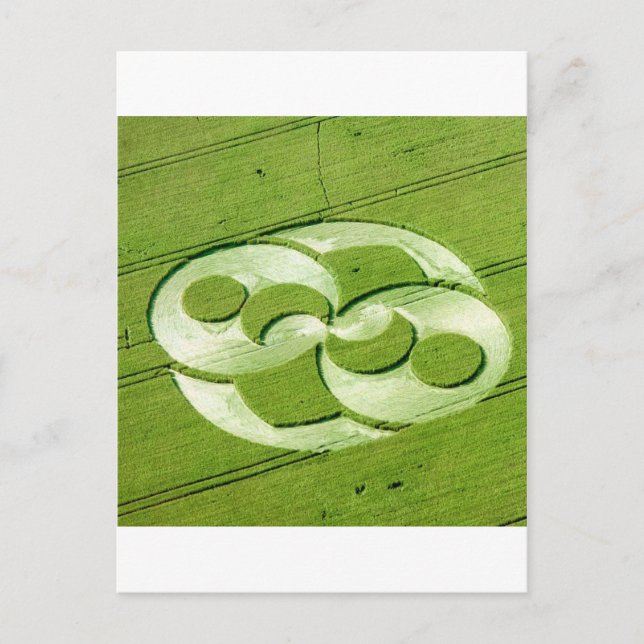 Crop Circle Julia Set Liddington Castle 1996 Postcard (Front)